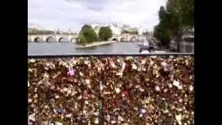 Pont des Arts Arch bridge in Paris, France