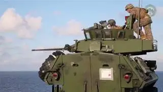 SOUTH CHINA SEA :Weapons Co  Marines Train for Shipboard Security Aboard Wasp