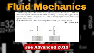 FLUID MECHANICS JEE ADVANCED 2019 || IIT-JEE ADVANCED PYQ || JEE MAIN