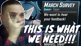 TAKING THE NEW MARVEL SNAP SURVEY | REAL FEEDBACK | TOKEN SHOP | MONETIZATION | GAME MODES