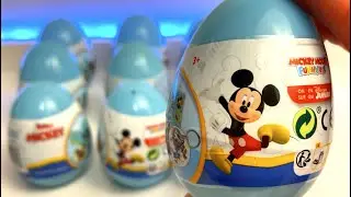Disney Junior Mickey Blue Surprise Egg Unboxing ASMR &ndash; No Talking!