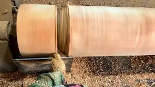 The Art of Woodworking Extremely Dangerous - Extremely Skillful Skill of the Giant Woodworker !