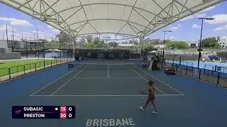 Alana Subasic WC vs Taylah Preston 7 R32 W50 Brisbane 10 November 2025 Australia