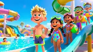 Water Slides Song | Fun Splash Time Rhyme for Kids | Nursery Rhymes & Kids Songs