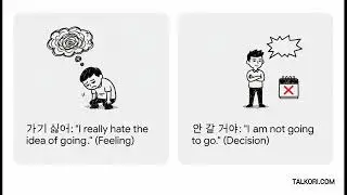 Pattern 012 -기 싫어 (I hate -ing) / 학교 가기 싫어