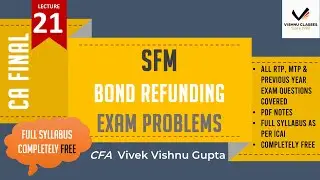 CA Final SFM | Bond Refunding (Exam Problems)