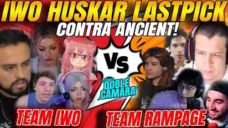 😲IWO saca HUSKAR LASTPICK contra ANCIENT en VS de DOTA🔴DOBLE CÁMARA😲TEAM IWO vs TEAM RAMPAGE