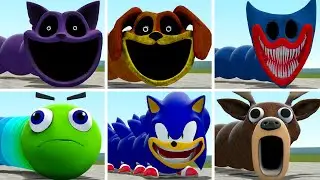 NEW HUNGRY WORM ROBLOX CATNAP DOGDAY HUGGY WUGGY POPPY PLAYTIME 4 In Garry's Mod