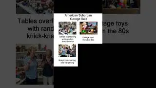 American Suburban Garage Sale #usa #memes #shorts