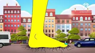 Giantess Yellow Fox walk in the city (REUPLOADED)