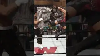 WWE 2K23 Van Daminator with a trash can #wwe #wwe2k24 #aewfightforever #wwe2k23