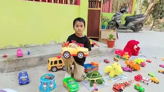 gari wala cartoon video|| jcb tractor helicopter, kids founding toys box helicopter ki video
