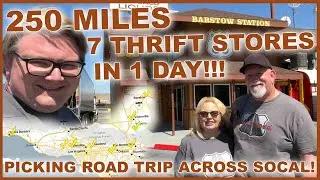 250 Mile Picking Road Trip!!! 7 Thrift Stores in 1 Day! Join the Journey on Picker Road!