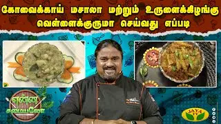 கோவைக்காய் மசாலா மற்றும் உருளைக்கிழங்கு வெள்ளைக்குருமா செய்வது எப்படி?  | Suvaiyo Suvai | Jaya Tv