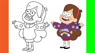 How To Draw Mabel Pines Drawing From Gravity Falls | D4Drawing