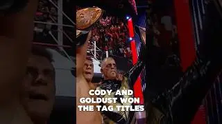 When Cody Rhodes and Goldust WON the Tag Titles #wwe #wrestling #shorts