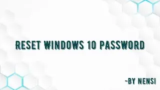 Hack Windows 10 Password//Reset Windows 10 Password(NO SOFTWARE REQUIRE)