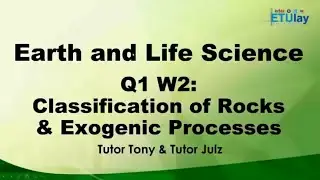 Classifications of Rocks and Exogenic Processes || Earth and Life Science || Quarter 1 Week 2