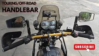 Himalayan me touring handlebar install ho gya
