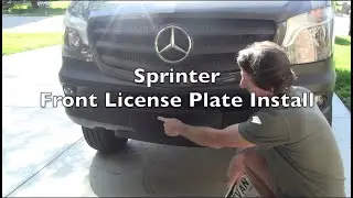 Установка переднего номерного знака Sprinter