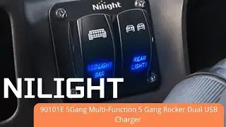 One Panel. Total Control｜Nilight 5 Gang Switch Panel Installation & Feature Breakdown