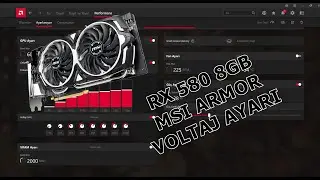 EKRAN KARTINIZ ISINIYORSA BUNU YAPIN! RX 580 8GB MSI ARMOR UNDERVOLT AYARLARI - SICAKLIK D&Uuml;Ş&Uuml;RME