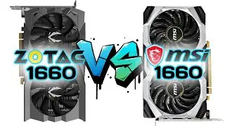 ZOTAC GAMING GeForce GTX 1660 SUPER AMP vs MSI GeForce GTX 1660 Ventus XS OC