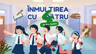 Inmultirea cu 4  #copii  #matematica #scoala #educatie