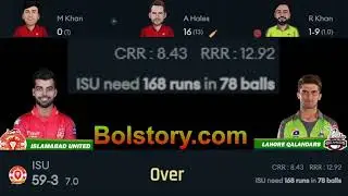Islamabad United vs Lahore Qalandars 26th Match Live Cricket Score Commentary