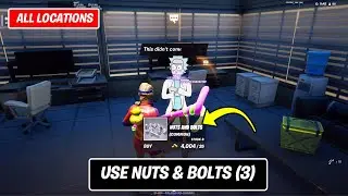 Use Nuts & Bolts (3)! All Nuts & Bolts locations in Fortnite - Week 3 Epic Quests Guide