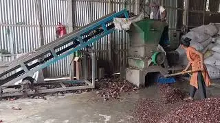 Plastic recycling business in Bangladesh // Pet bottle Brown crushing