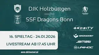 DJK Holzb&uuml;ttgen vs. SSF Dragons Bonn - 16. Spieltag - Floorball Bundesliga 2025/26
