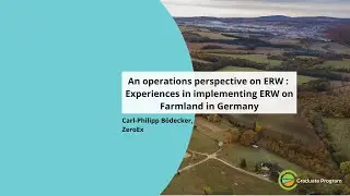Carl-Philipp B&ouml;decker (ZeroEx) - Experiences in implementing ERW on Farmland in Germany