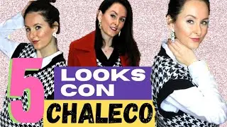 5 LOOKS CON CHALECO, COMO COMBINAR CHALECOS DE PUNTO, IDEAS DE OUTFITS