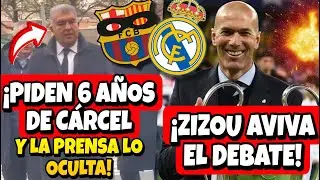 🚨💥¡PIDEN 6 AÑOS DE CÁRCEL PARA EL IMPUTADO LAPORTA Y LA PRENSA CALLA!/ ¡HABLA ZIDANE Y HAY DEBATE!