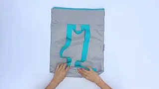 flip & tumble - grey fold up travel backpack