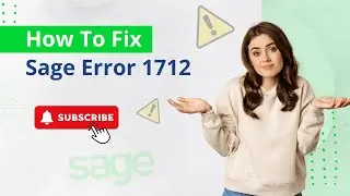 How to Fix Sage Error 1712? | MWJ Consultancy
