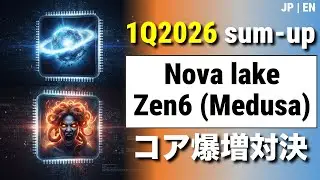 Intel Nova Lake vs AMD Zen 6 異次元コア数の対決【1Q2026まとめ】