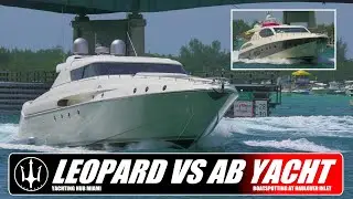 LEOPARD VS AB YACHT!! HAULOVER INLET | YACHTING HUB MIAMI
