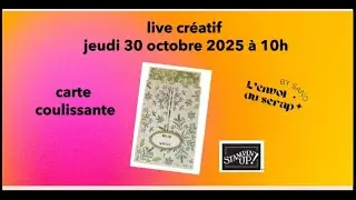 Carte coulissante message caché ( Octobre 2025)