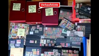 Briefmarken Verkaufsfilm: Schatzsuche und Verkauf Kommissionskiste 12 mit Briefmarken, Briefen usw.