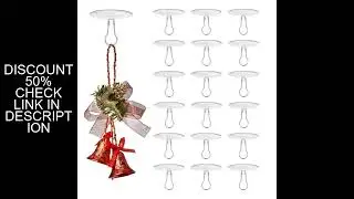 100pcs Christmas Hanging Ornaments Sticky Ceiling Hooks Self Adhesive Round Wall Hooks Mini Transpar