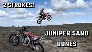 Jumping 2 Strokes at Juniper Sand Dunes! Pasco, WA