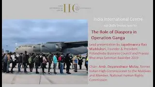 The Role of Diaspora in Operation Ganga