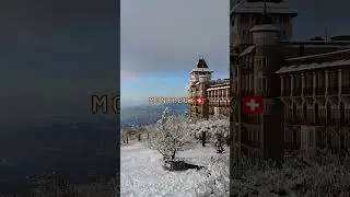Montreux 🇨🇭 | Caux Palace | Rochers-de-Naye | Lake Geneva | Swiss Alps | Swiss Snow #alps #palace