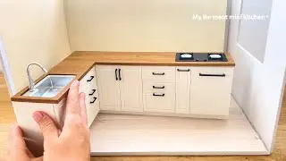 Miniature kitchen set installation🌟 ASMR