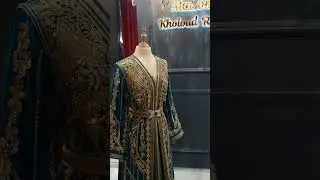 caftan bleu p&eacute;trole by maison Khouloud radi ✨️