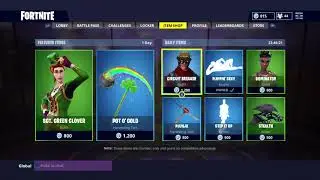 ♬ FORTNITE - SGT. Green Clover skin  |  POT O' GOLD pickaxe  | 16 MARCH 2018 |