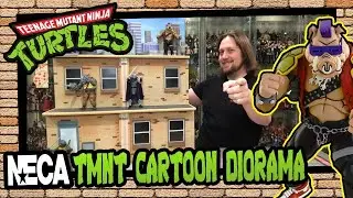 Neca TMNT Cartooon Diorama Unboxing & Review!