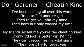 Northern Soul - Don Gardner &ndash; Cheatin Kind - With Lyrics